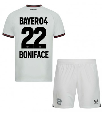 Bayer Leverkusen Victor Boniface #22 Bortaställ Barn 2023-24 Kortärmad (+ Korta byxor)